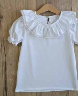 Camiseta de Punto con Cuello Bordado Boetie Kids