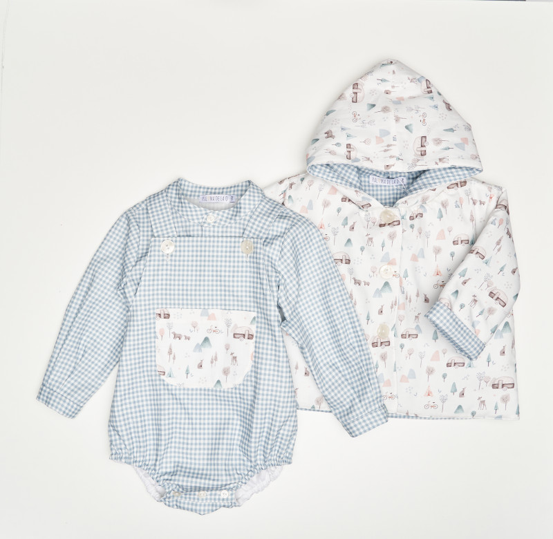 Camisa Mao Cuadro Vichy Azul Paloma de la O