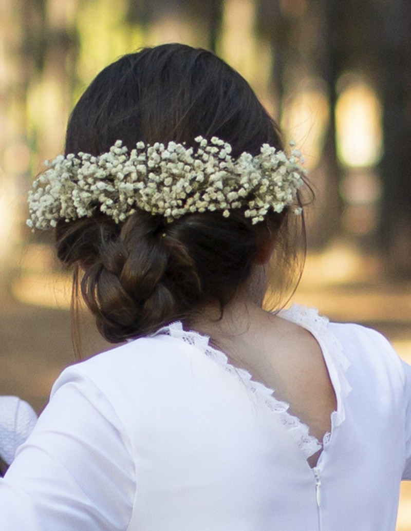 Tocado Paniculata Blanca Un Vestido para Tí