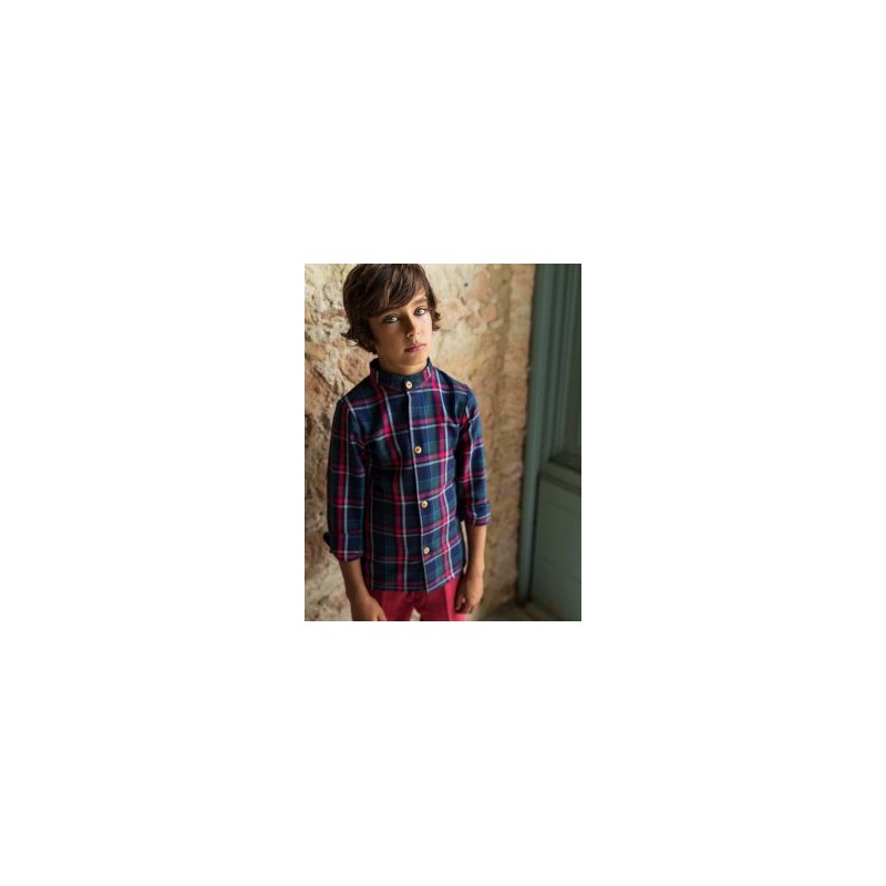 Camisa Niño Tartan Kids Chocolate