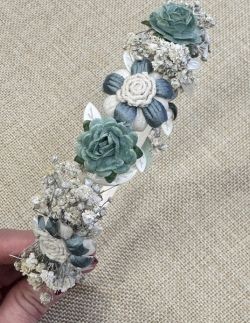 Diadema de Flores Color Aguamarina Floritur