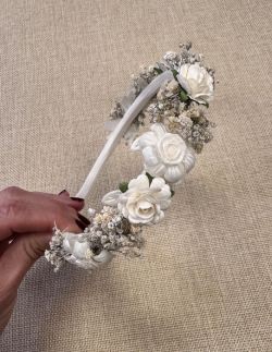 Diadema de Flores Blancas Floritur