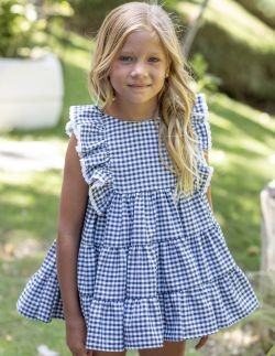 Vestido Vichy Frambuesa Boetie Kids