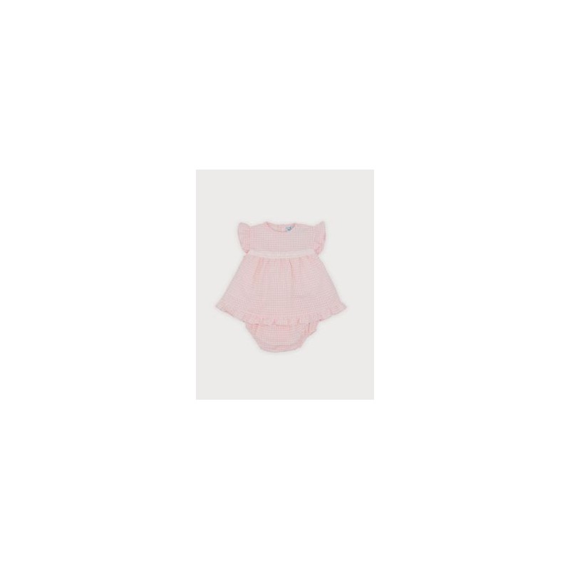 Vestido Noemí en Vichy Rosa Sardon