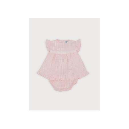 Vestido Noemí en Vichy Rosa Sardon