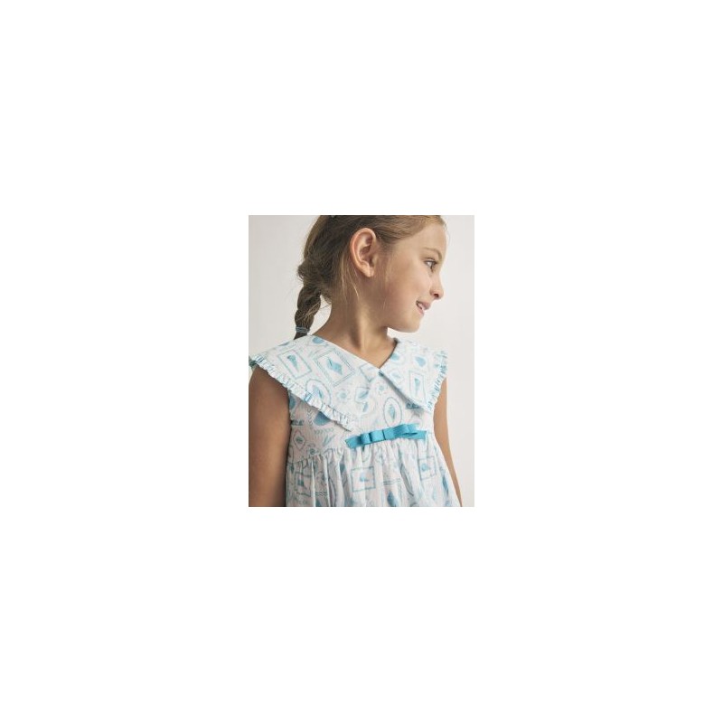 Vestido Navy Turquesa Tartaleta