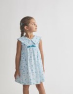 Vestido Navy Turquesa Tartaleta