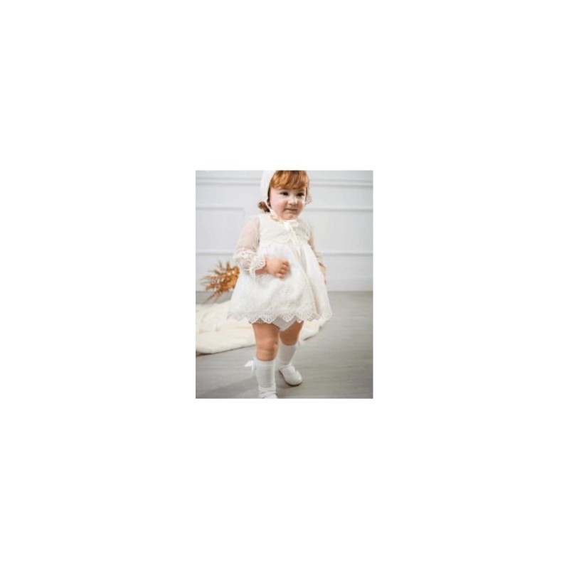 Vestido Ceremonia Bebé Bordado Cua Cuak