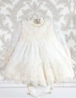 Vestido Ceremonia Bebé Bordado Cua Cuak