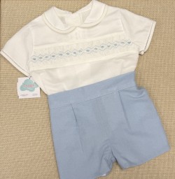 Conjunto Ceremonia Nido de Abeja Azul Pirapa